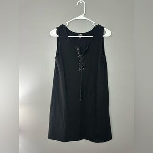 Cable & Gauge Women’s  Black Lace-Up Sleeveless Dress